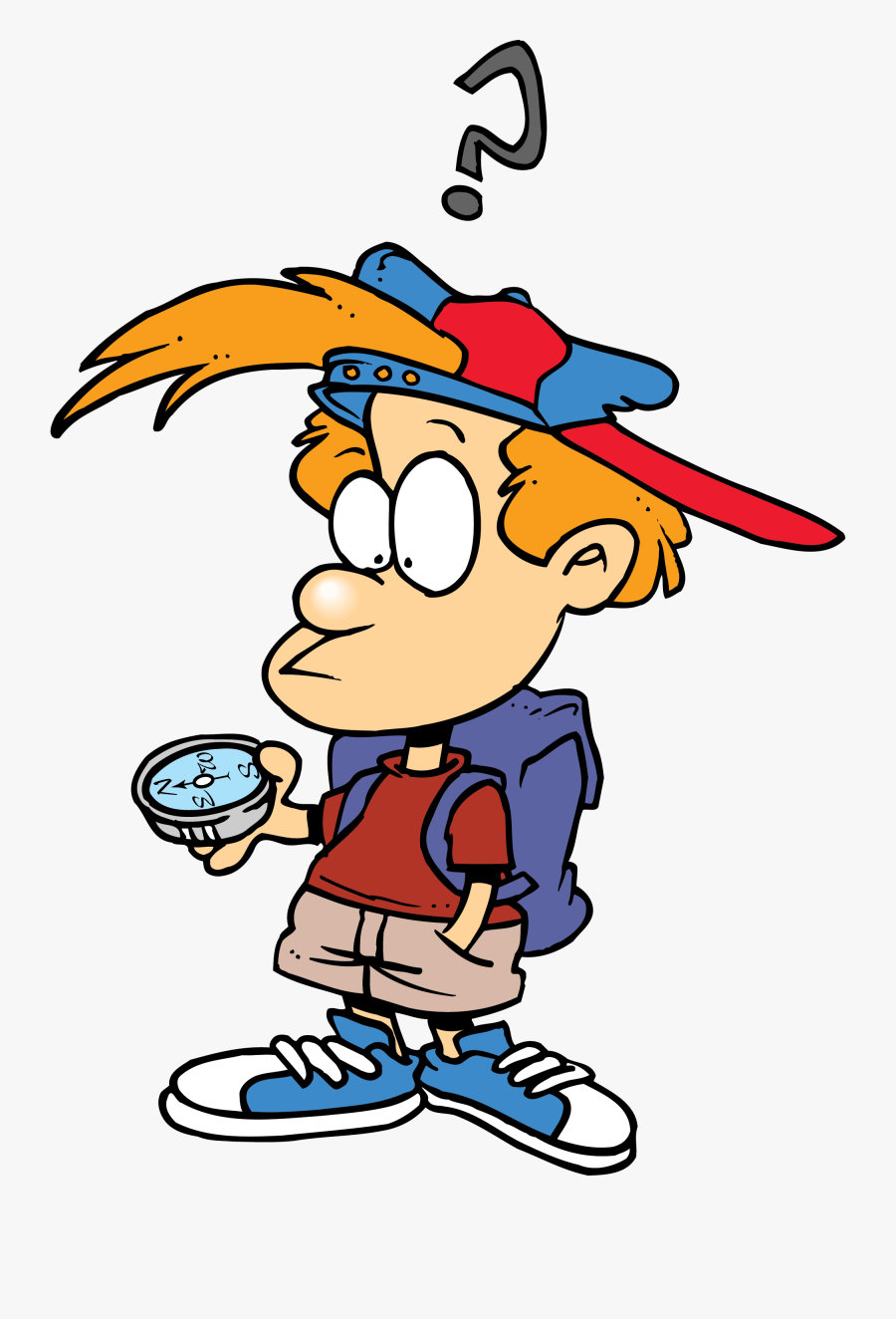Read A Compass Clipart - Kid With Compass Clipart, Transparent Clipart