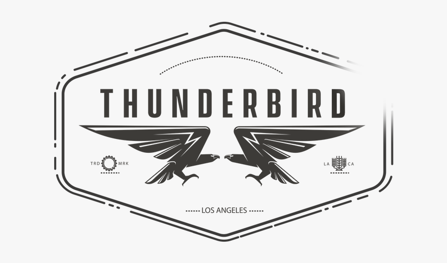 Faded-logo2 - Eagle - Thunderbird Los Angeles Logo, Transparent Clipart