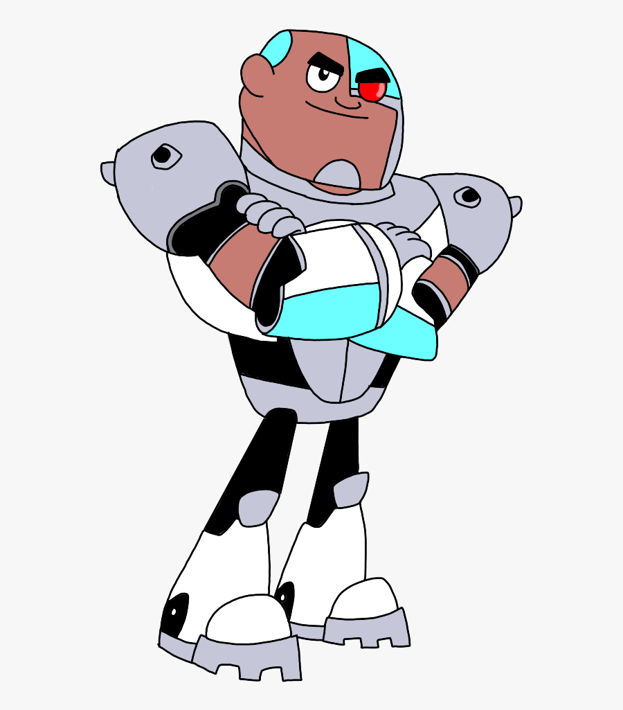 Teen Titans Go Cyborg By - Teen Titans Characters Cyborg, Transparent Clipart