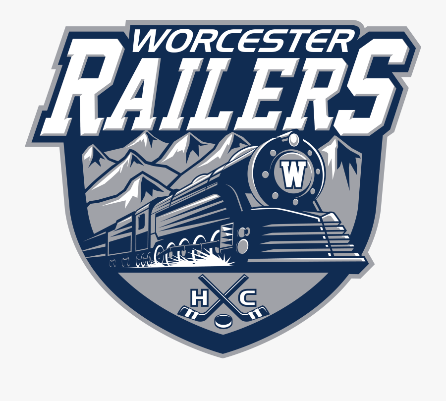 Worcester Railers Logo, Transparent Clipart