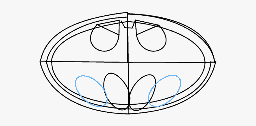 How To Draw Batman Logo - Sketch Of Batman Logo, Transparent Clipart