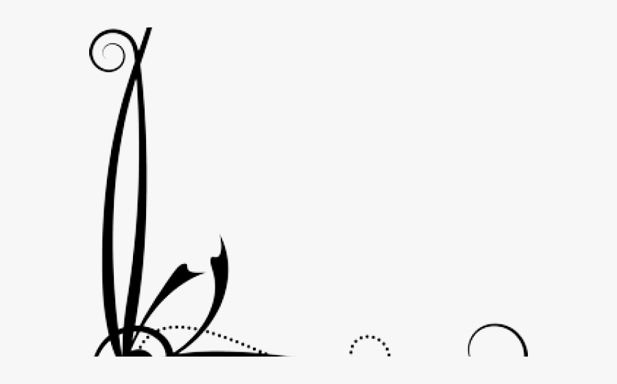 Transparent Corner Flourish Png - Corner Flourishes, Transparent Clipart
