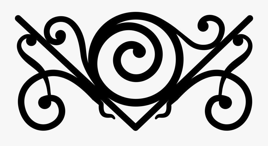 Vintage Flourish Big Image - Elementos De Diseño Vintage Png, Transparent Clipart