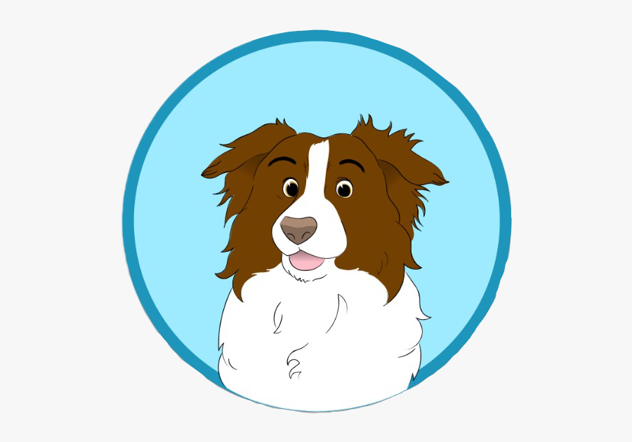 #dogstickers #bordercollie #cartoon #art #dog #pcdrawing - Dog Catches Something, Transparent Clipart