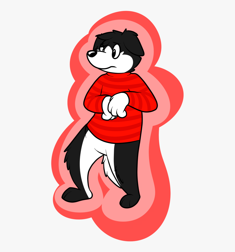 Pre-luchador Border Collie - Cartoon, Transparent Clipart