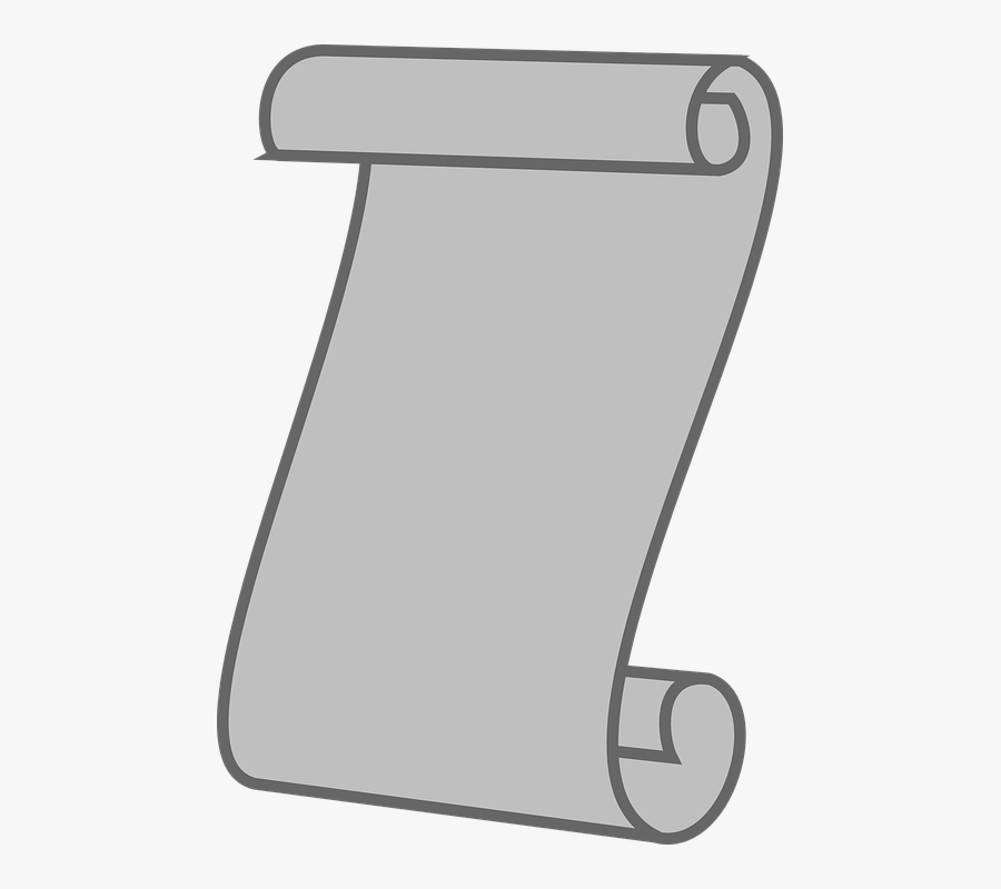 Scroll, Paper, Parchment, Vintage, Manuscript, Antique - Kağıt Çizimi, Transparent Clipart