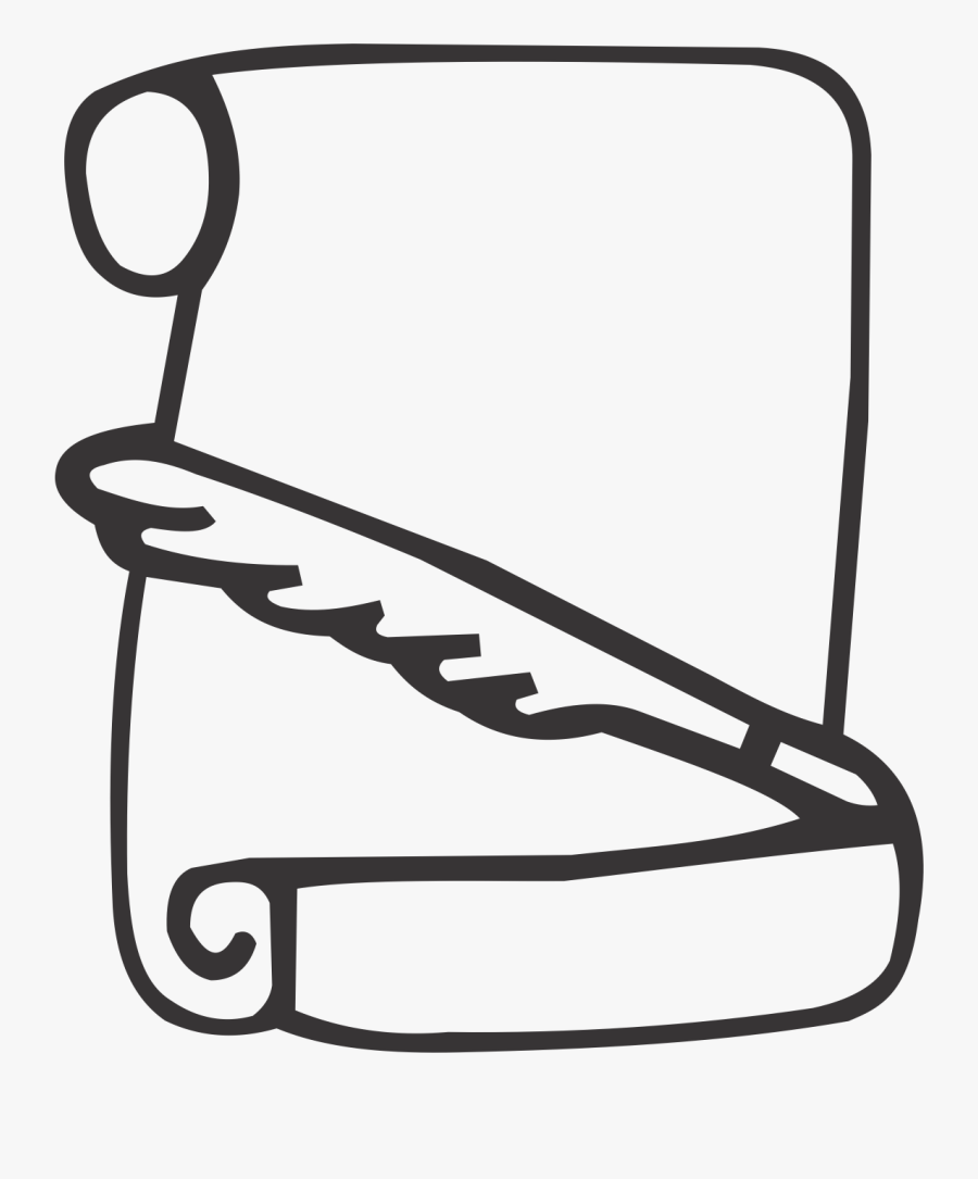 Scroll & Pen, Transparent Clipart