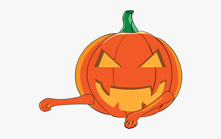 Pumpkin Flossing, Transparent Clipart