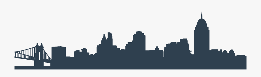 Cincinnati Skyline Clip Art - Vector Cincinnati Skyline Outline Free, Transparent Clipart