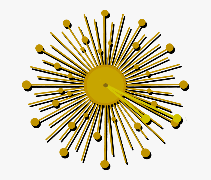 Retro Clipart Sunburst - Circle, Transparent Clipart