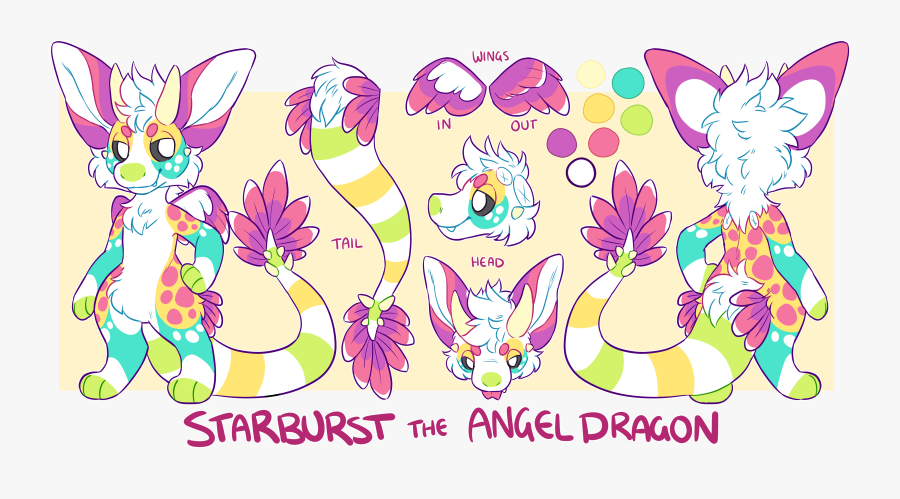 Starburst The Dutch Angel Dragon - Starburst Dutch Angel Dragon, Transparent Clipart