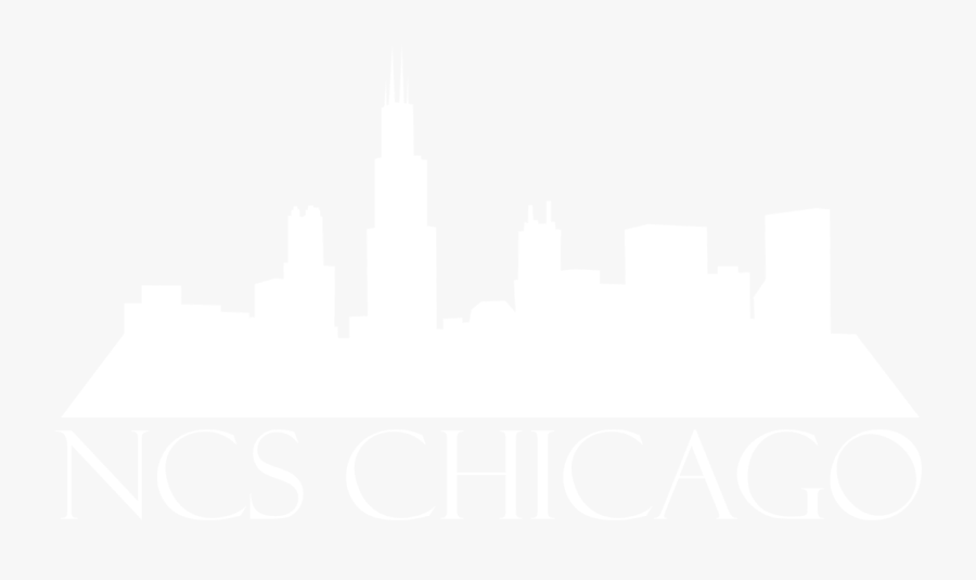 Ncs Chicago Logo - Chicago Skyline Black, Transparent Clipart