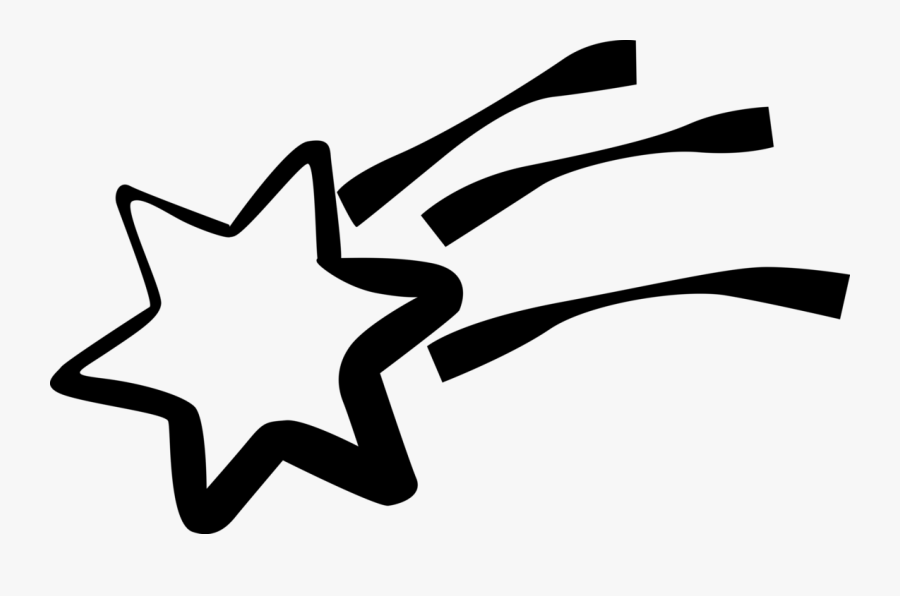 Vector Illustration Of Shooting Star Of Bethlehem At - Vector Graphics, Transparent Clipart