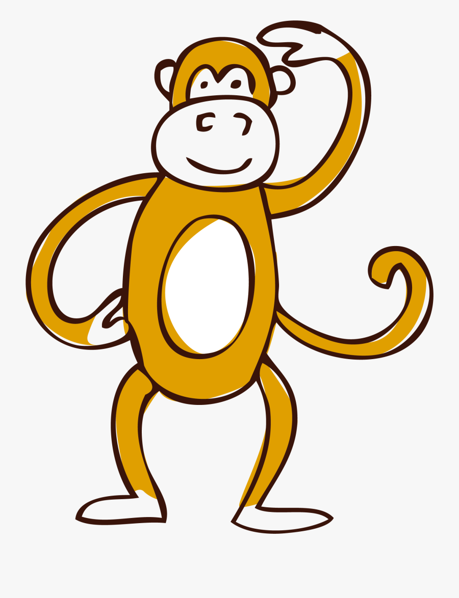 Clip Art Transprent Png Free Download - Yellow Monkey Clipart Png, Transparent Clipart