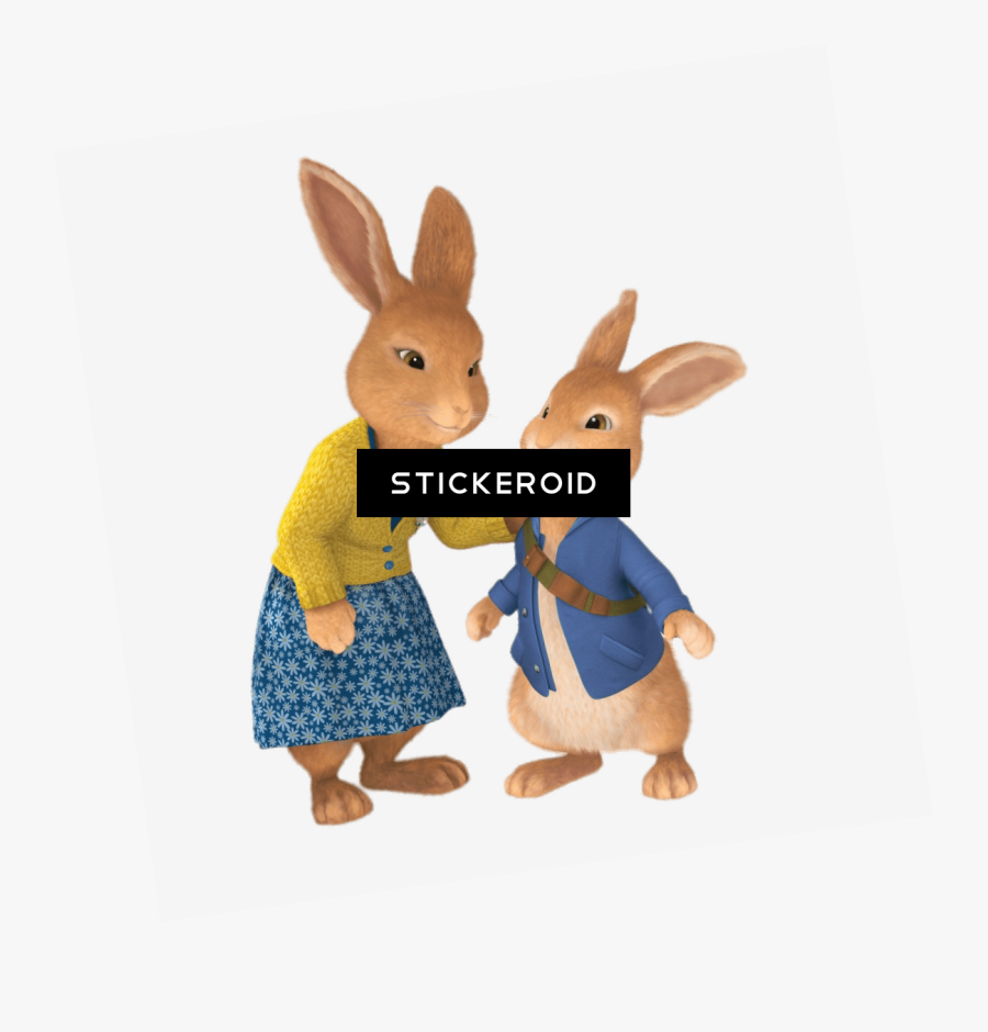 Peter Rabbit And Mum - Peter Rabbit Mrs Rabbit, Transparent Clipart