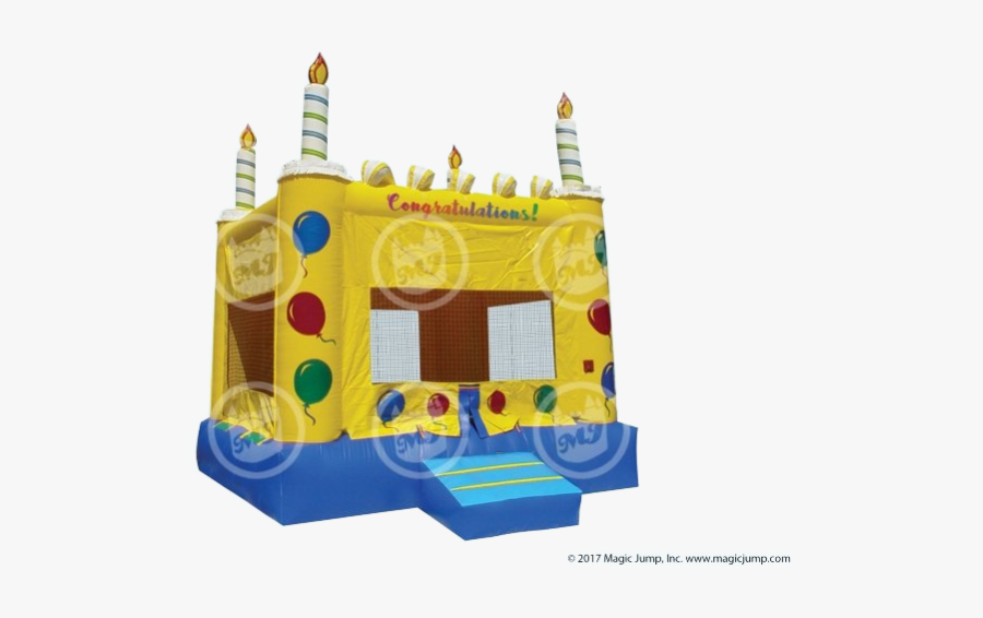 Bonce House Rentals - Birthday Cake Bounce House, Transparent Clipart