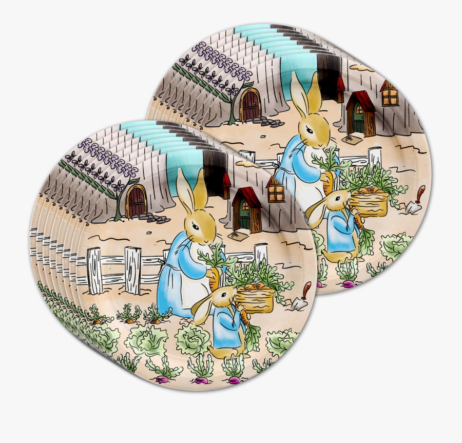 Peter Rabbit Birthday Party Tableware Kit For 16 Guests - Cartoon, Transparent Clipart