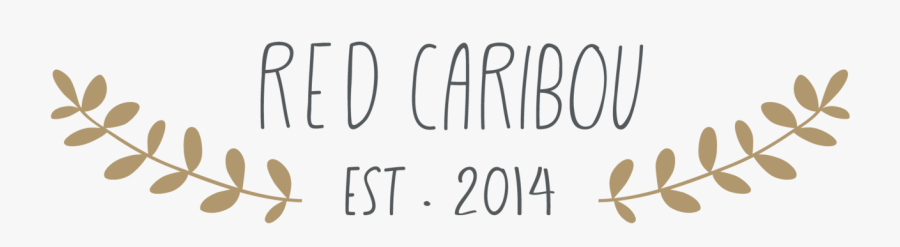 Red Caribou Logo, Transparent Clipart