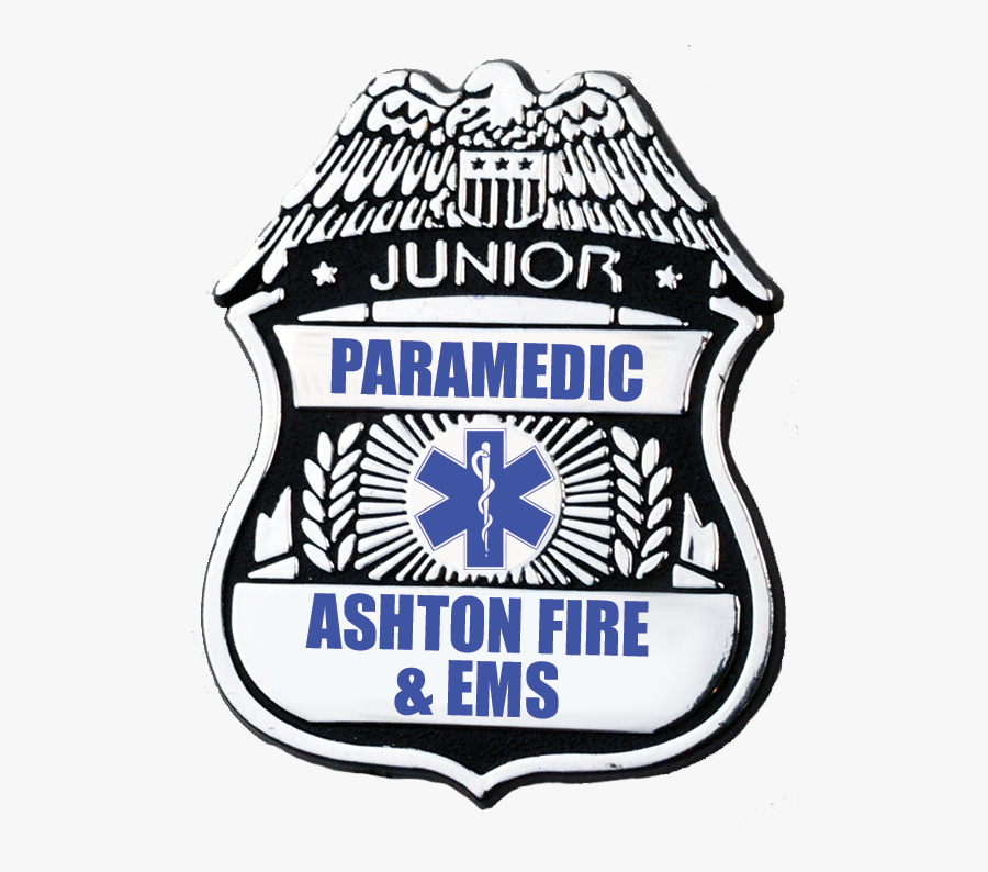 Custom Junior Paramedic Plastic Badge - Junior Police Badge, Transparent Clipart