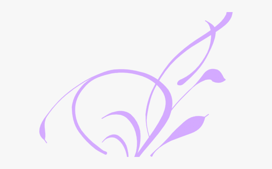 Purple Flower Clipart Border - Vine Clip Art, Transparent Clipart