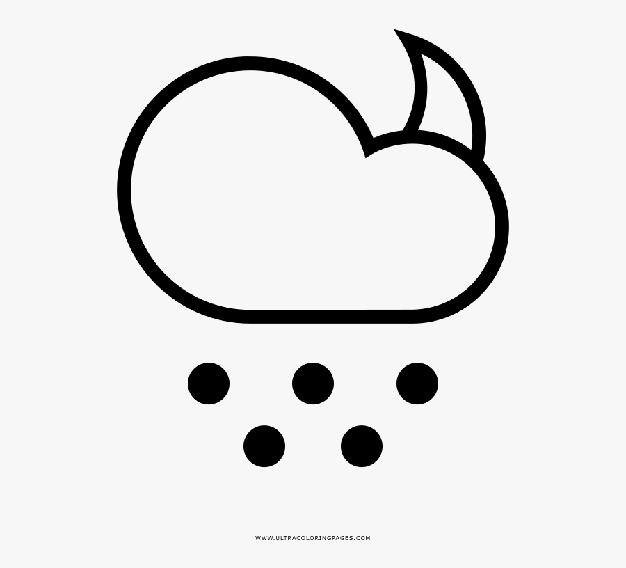 Night Hail Coloring Page - Coloring Book, Transparent Clipart