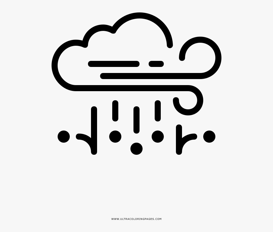 Hail Coloring Page - Granizo Para Colorir, Transparent Clipart