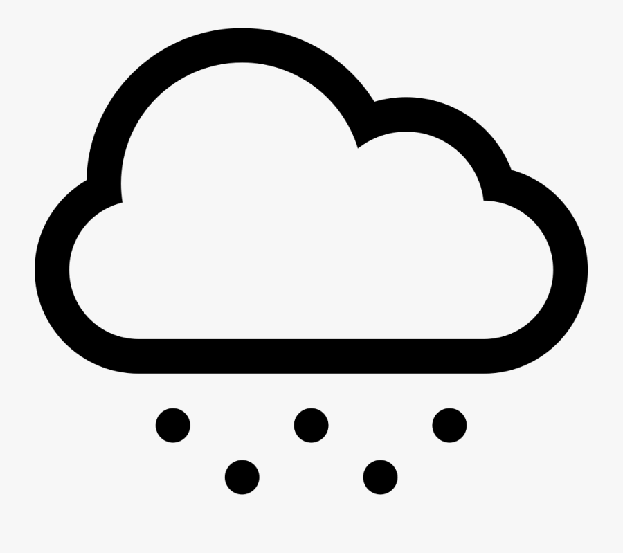 Hail Cloud - Rain Cloud Icon, Transparent Clipart
