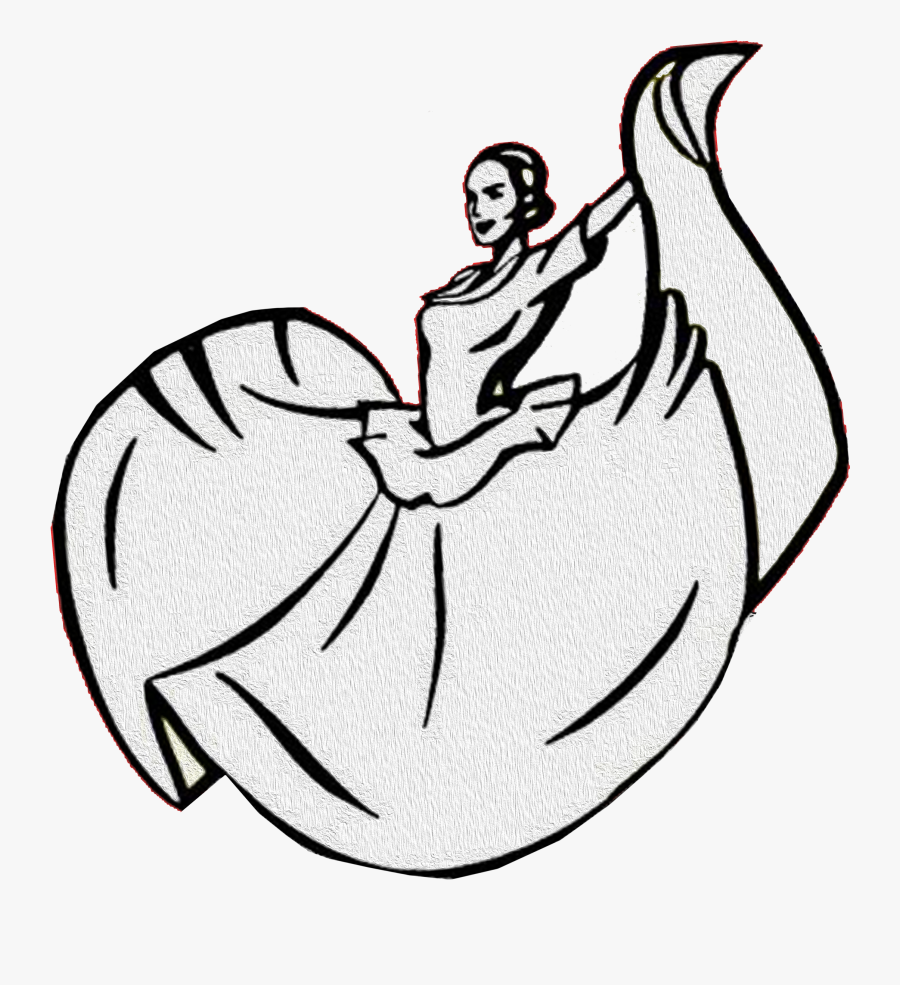 Baile Folklorico Dress Drawing, Transparent Clipart