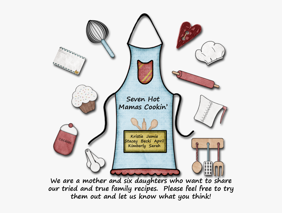 Seven Hot Mamas Cookin", Transparent Clipart