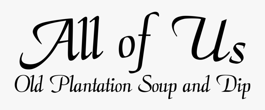 All Of Us Logo Minimal - Calligraphy, Transparent Clipart