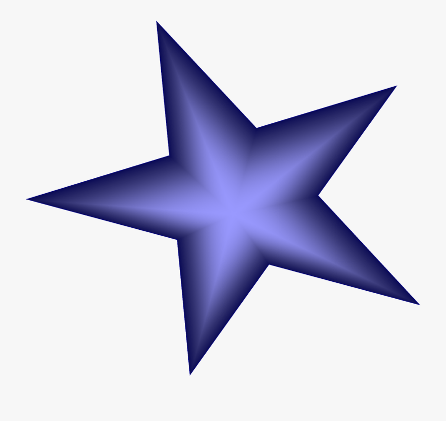 Blue Star Transparent Background, Transparent Clipart