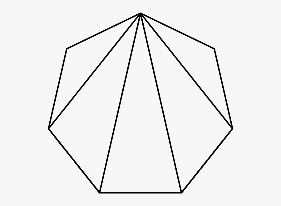 Enter Image Source Here - Triangles In A Heptagon, Transparent Clipart