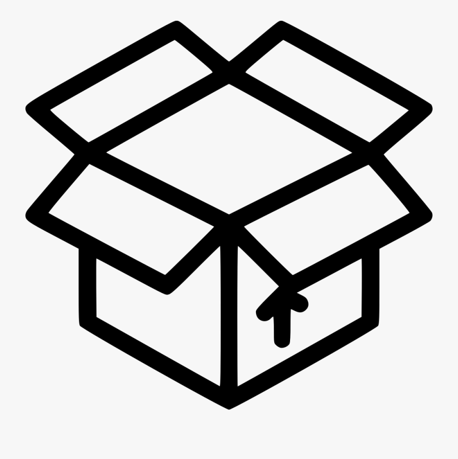 Open Box - Box Icon Png, Transparent Clipart