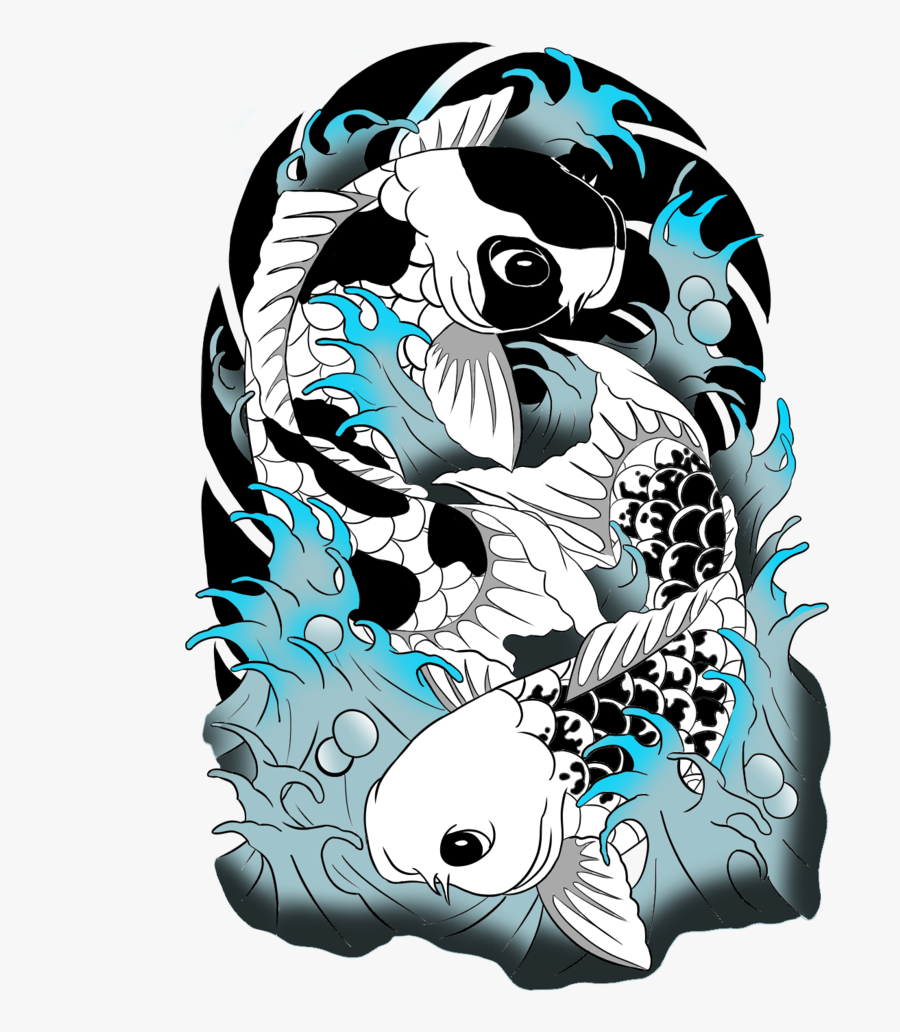 Koi Fish - Illustration, Transparent Clipart