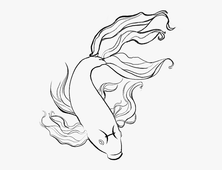 Koi Fish Tattoo Transparent Background, Transparent Clipart