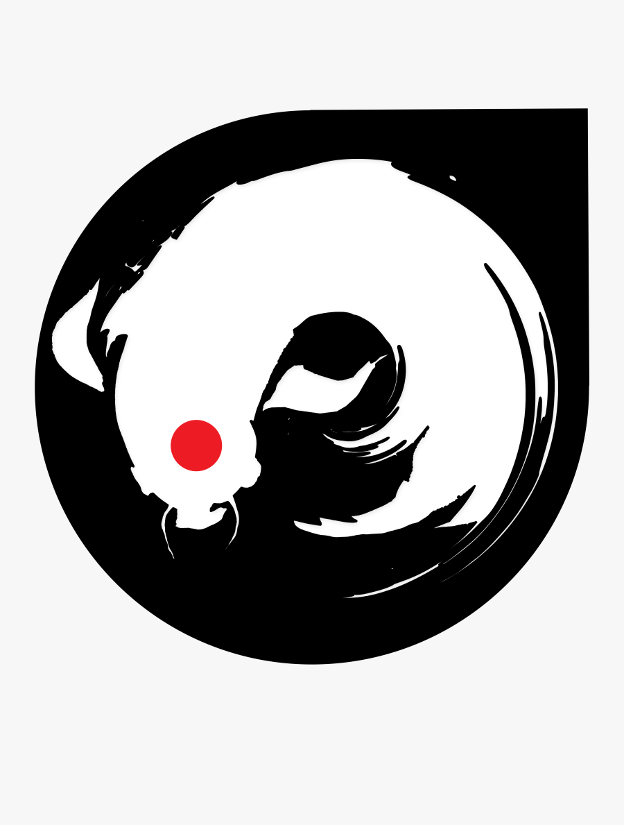 Koi Fish Black Logo, Transparent Clipart