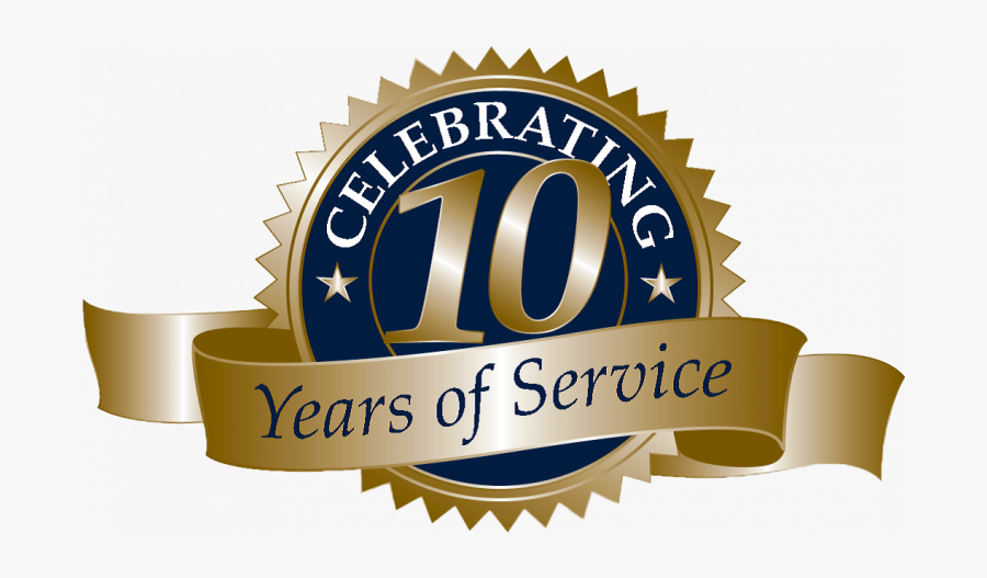 10 Year Anniversary, Transparent Clipart