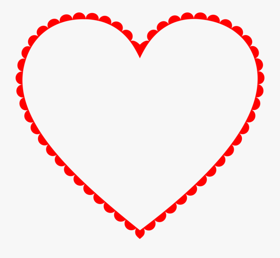 Picture Frames Blog Paper Clip Garden - Plantilla De Corazon Para Imprimir Grande, Transparent Clipart