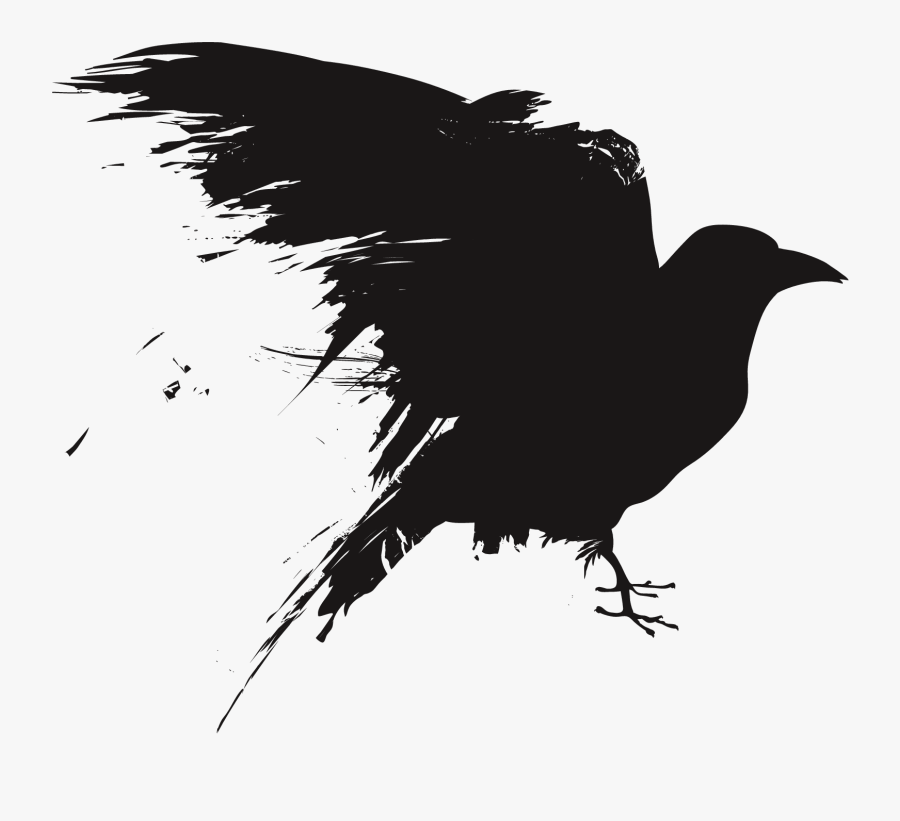 Crows Vector Game Thrones Raven Silhouette- - Raven Clipart, Transparent Clipart