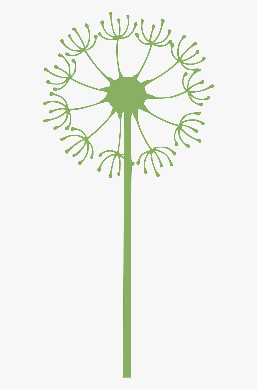 Dandelion Flower Green Free Picture - Cricut Dandelion, Transparent Clipart