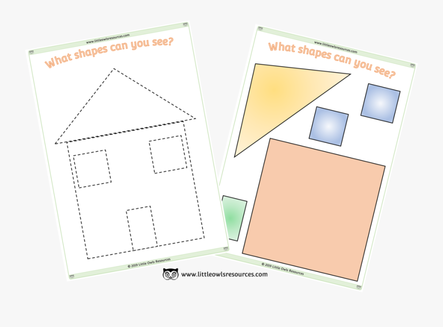2d Shape Cut &amp - Shape Cutting And Sticking, Transparent Clipart