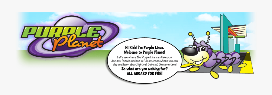 Welcome To Purple Planet - Cartoon, Transparent Clipart
