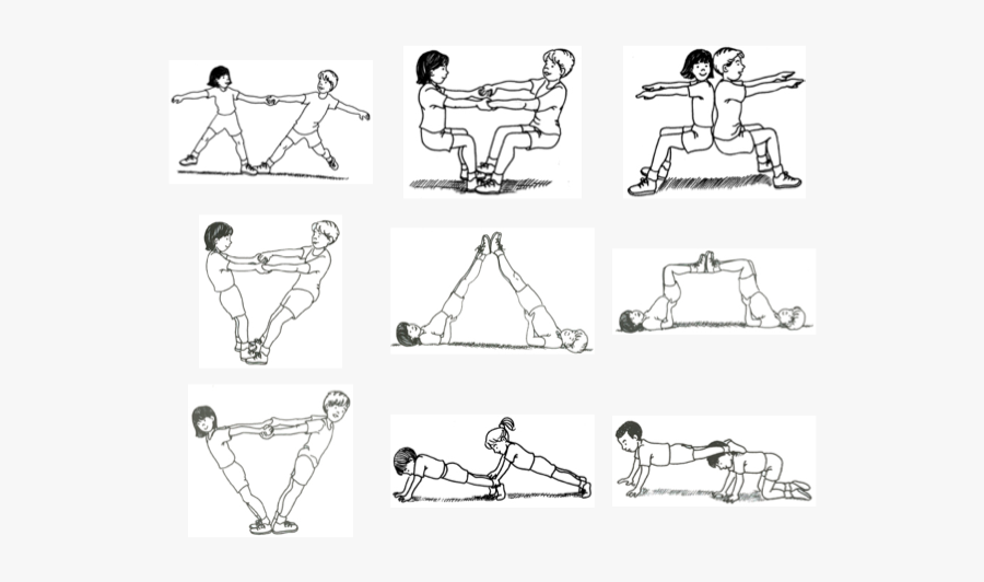 Gymnastics Partner Balance Activities , Free Transparent Clipart