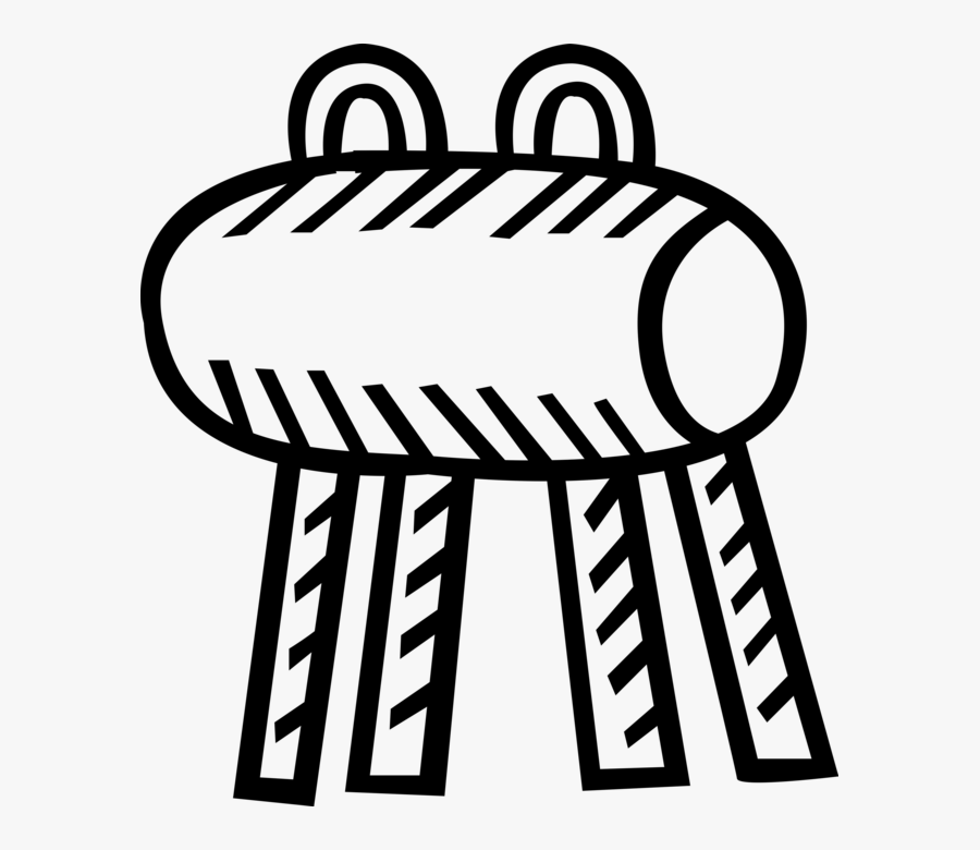 Vector Illustration Of Gymnast Performs On Pommel Horse, Transparent Clipart