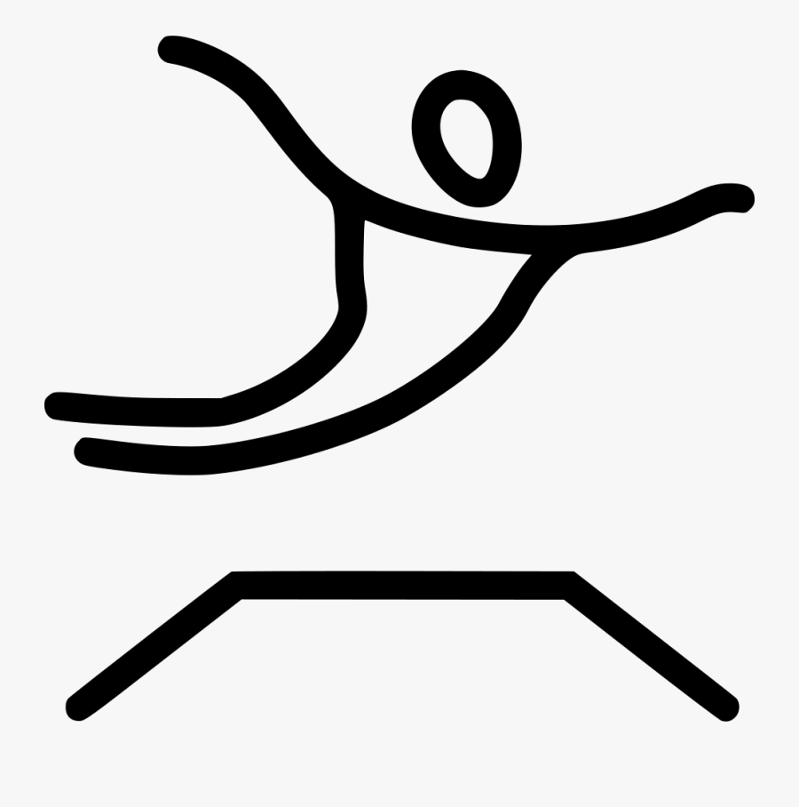 Gymnastics Trampoline, Transparent Clipart