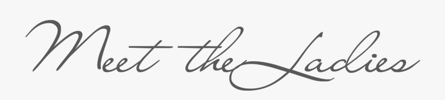 Meettheladies - Calligraphy, Transparent Clipart