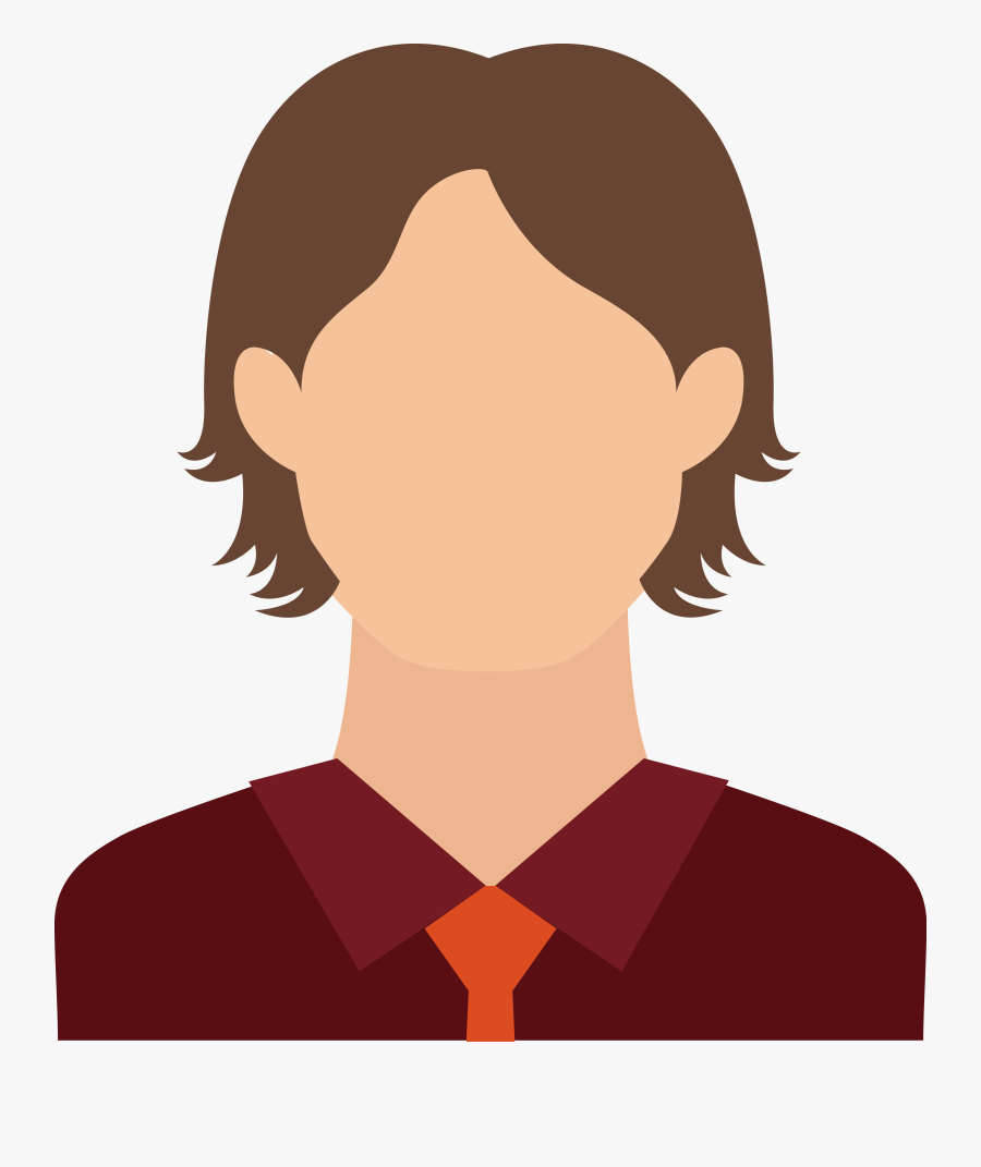 Clip Art Cartoon Illustration No Expression - Boy Cartoon With No Face, Transparent Clipart