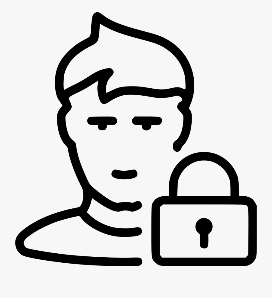Block Lock User Human Avatar - Application Tracking System Icon, Transparent Clipart