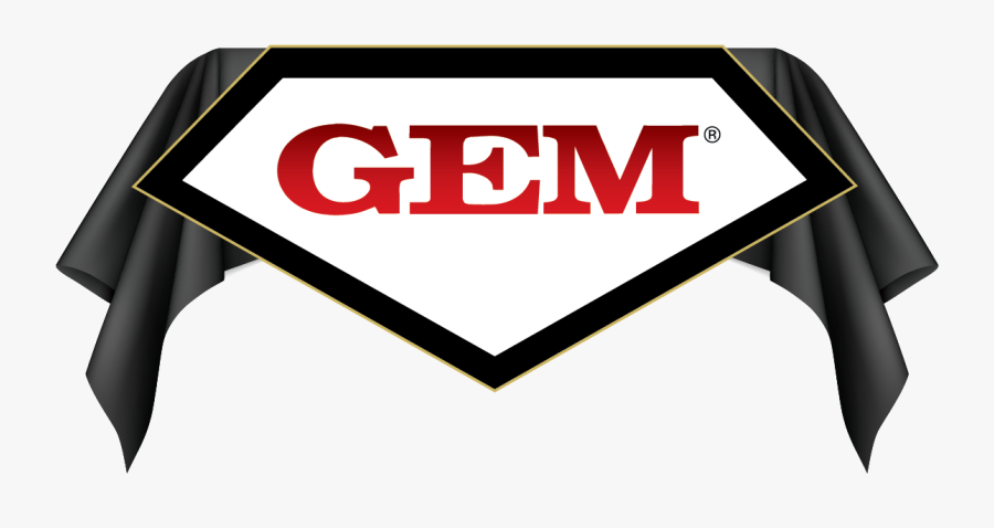 Black Curtain Over Gem Logo - Gem Gravure, Transparent Clipart