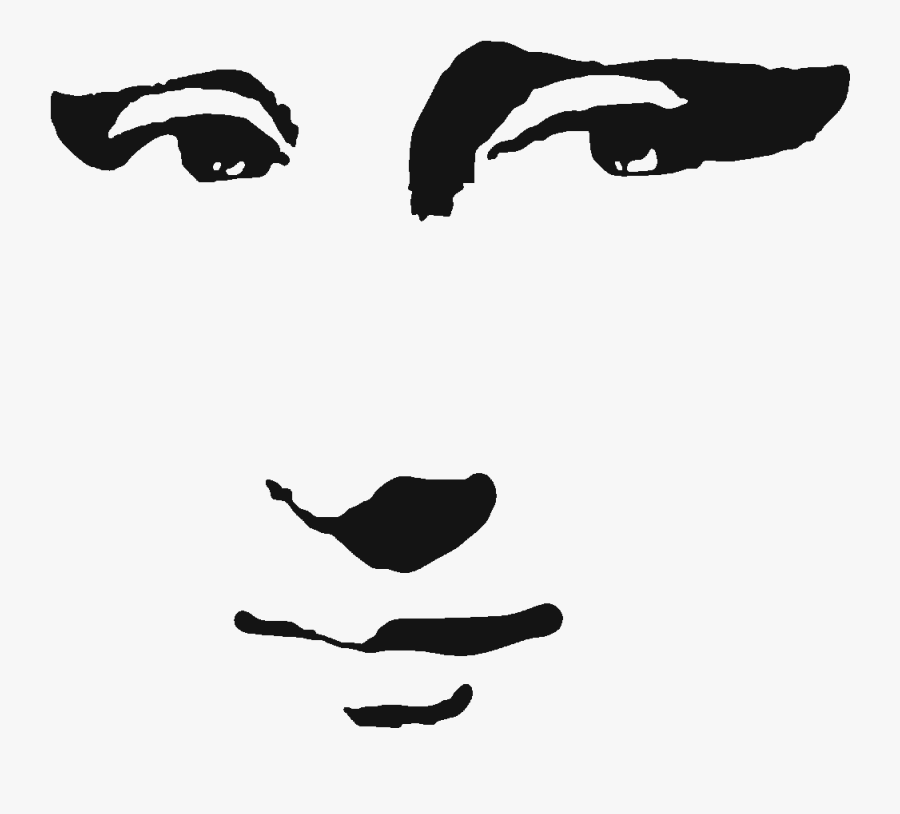 Mona Lisa Silhouette, Transparent Clipart